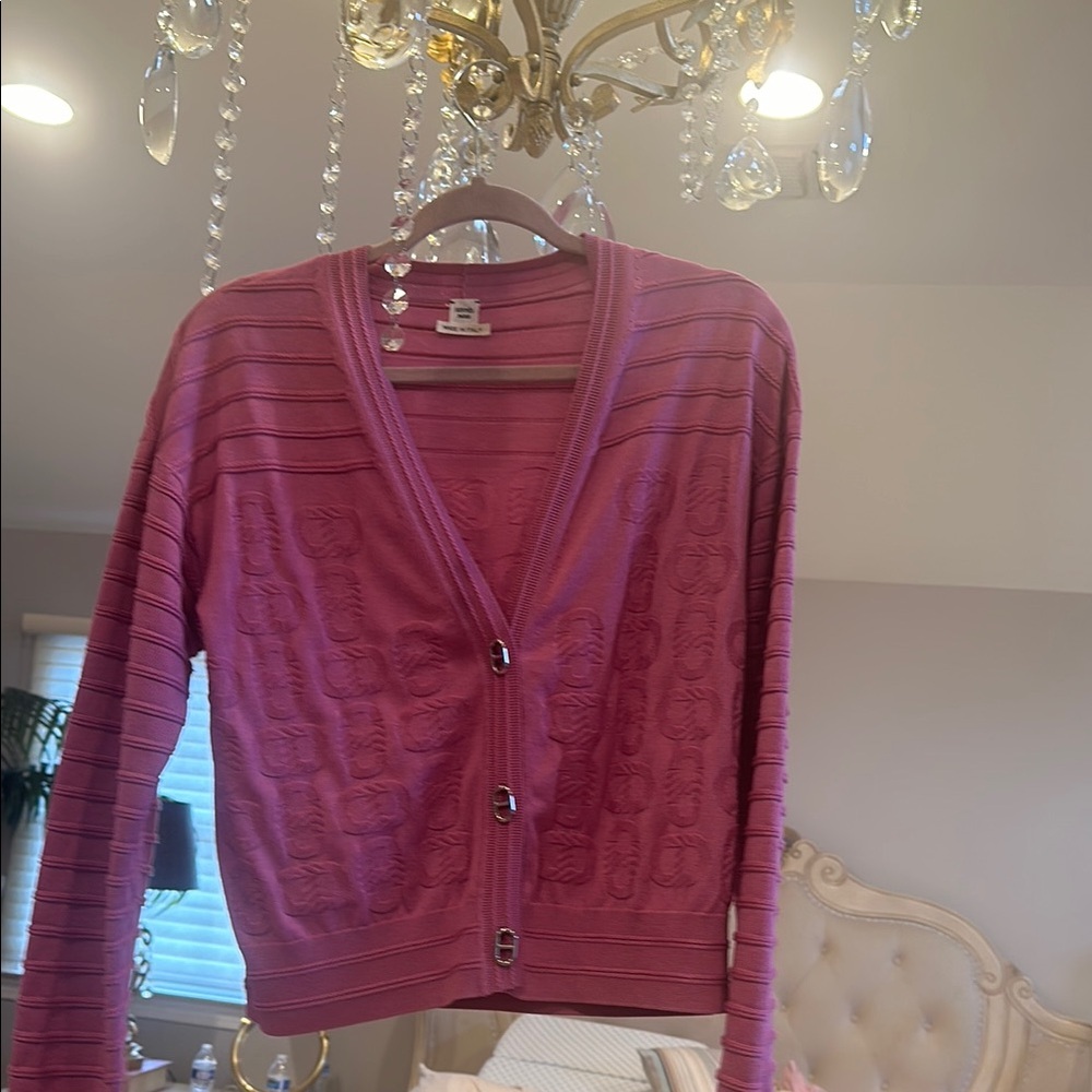 Women's Pink Cardigan Sweater